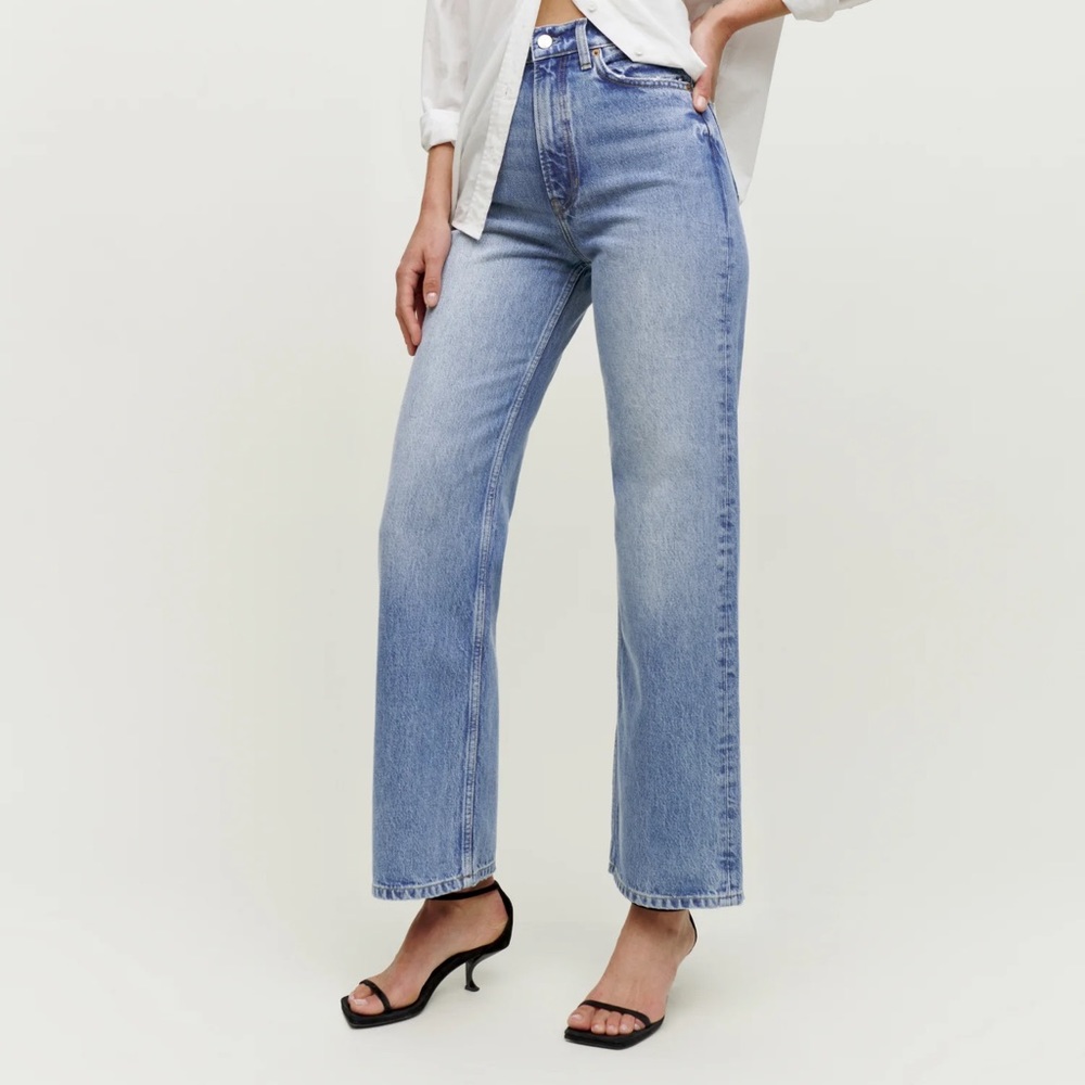 Reformation Wilder High Rise Wide Leg Cropped